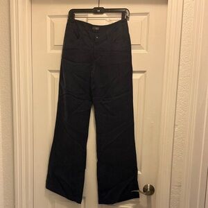 Wide Leg Navy Pants